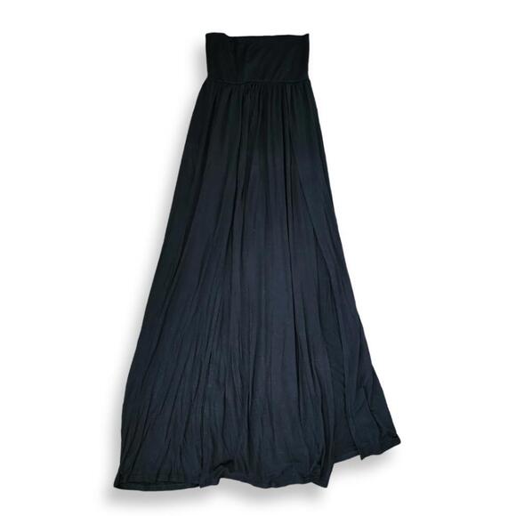 Black Double Split Maxi Skirt, Women's M - Picture 1 of 8